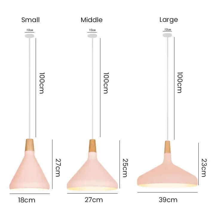 Conical Metal Pendant Lamp