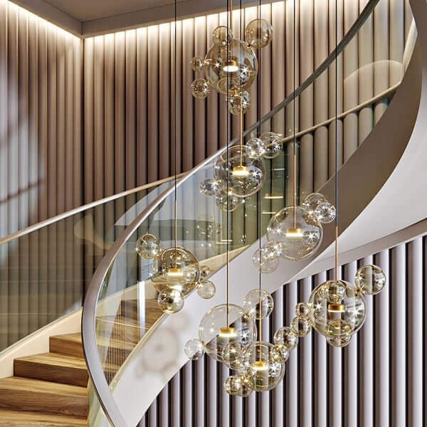 Modern Glass Sphere Pendant Light