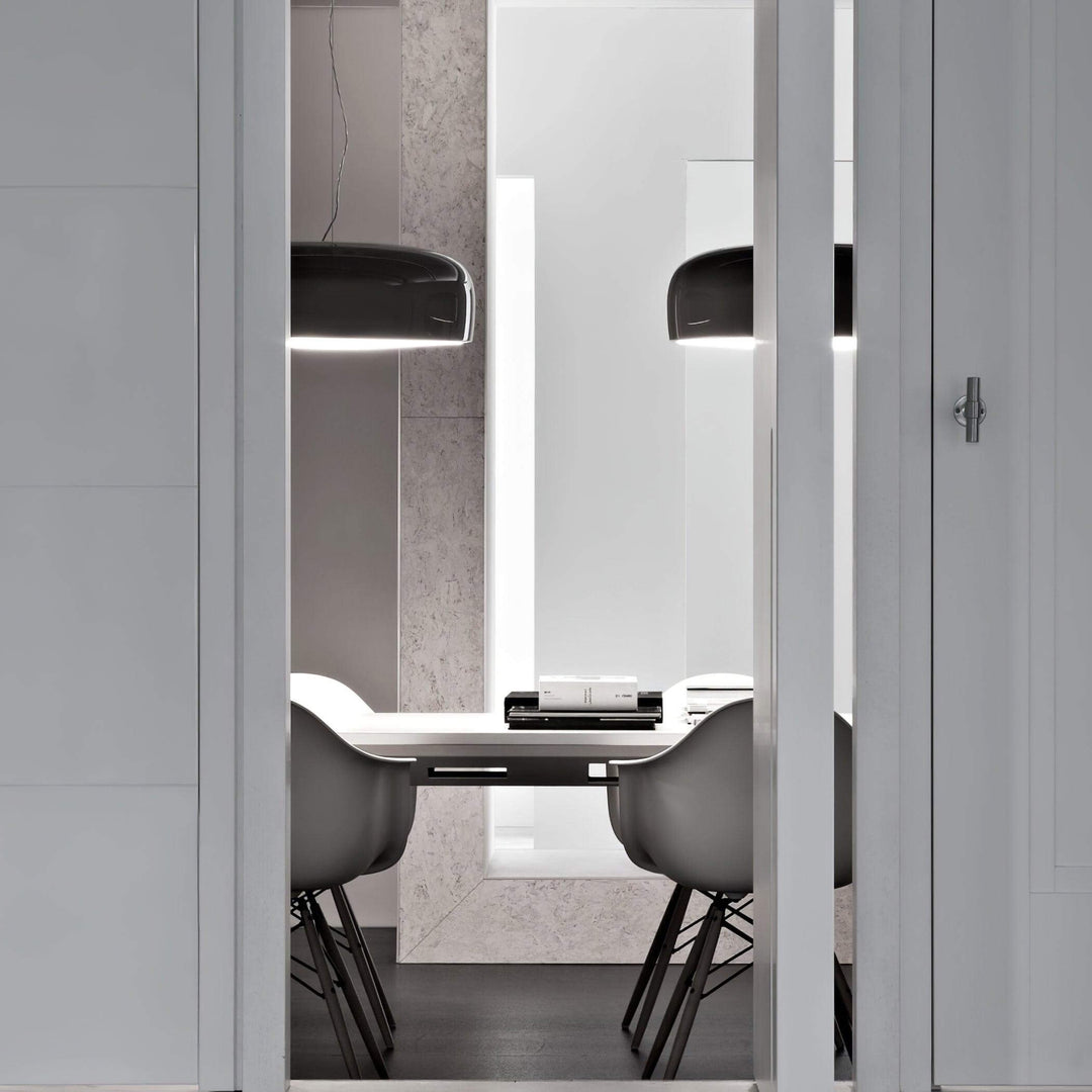 Modern Pendant Light 45/60cm - Aluminium & Polycarbonate