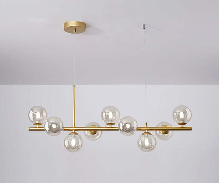 Elegant Glass & Iron Pendant Light