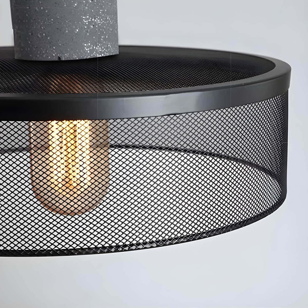 Industrial Pendant Light Concrete & Iron Ceiling Lamp
