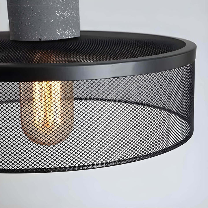 Industrial Pendant Light Concrete & Iron Ceiling Lamp