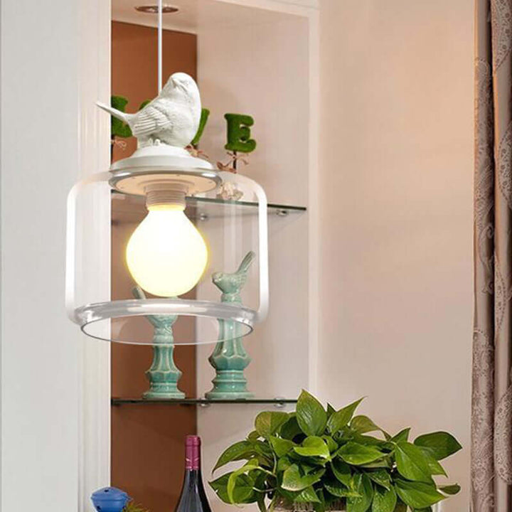 Decorative Bird Hanging Lamp with LED Bulbs