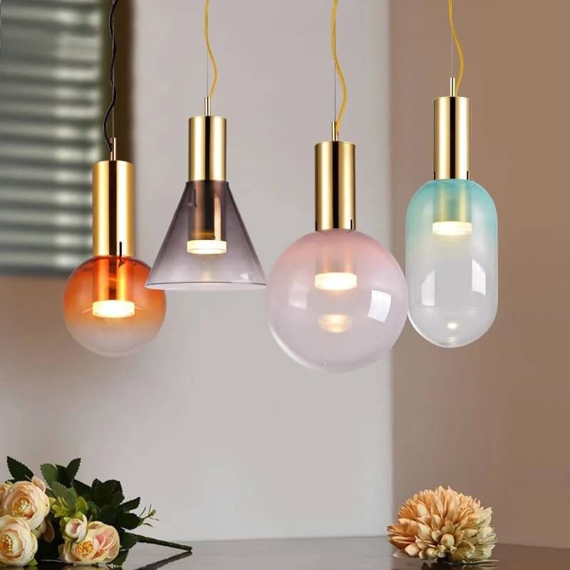 Modern Glass Pendant Lamp for Ambient Lighting