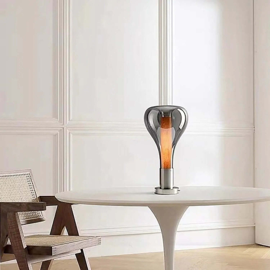 Lava Art Glass Table Lamp with LED Light