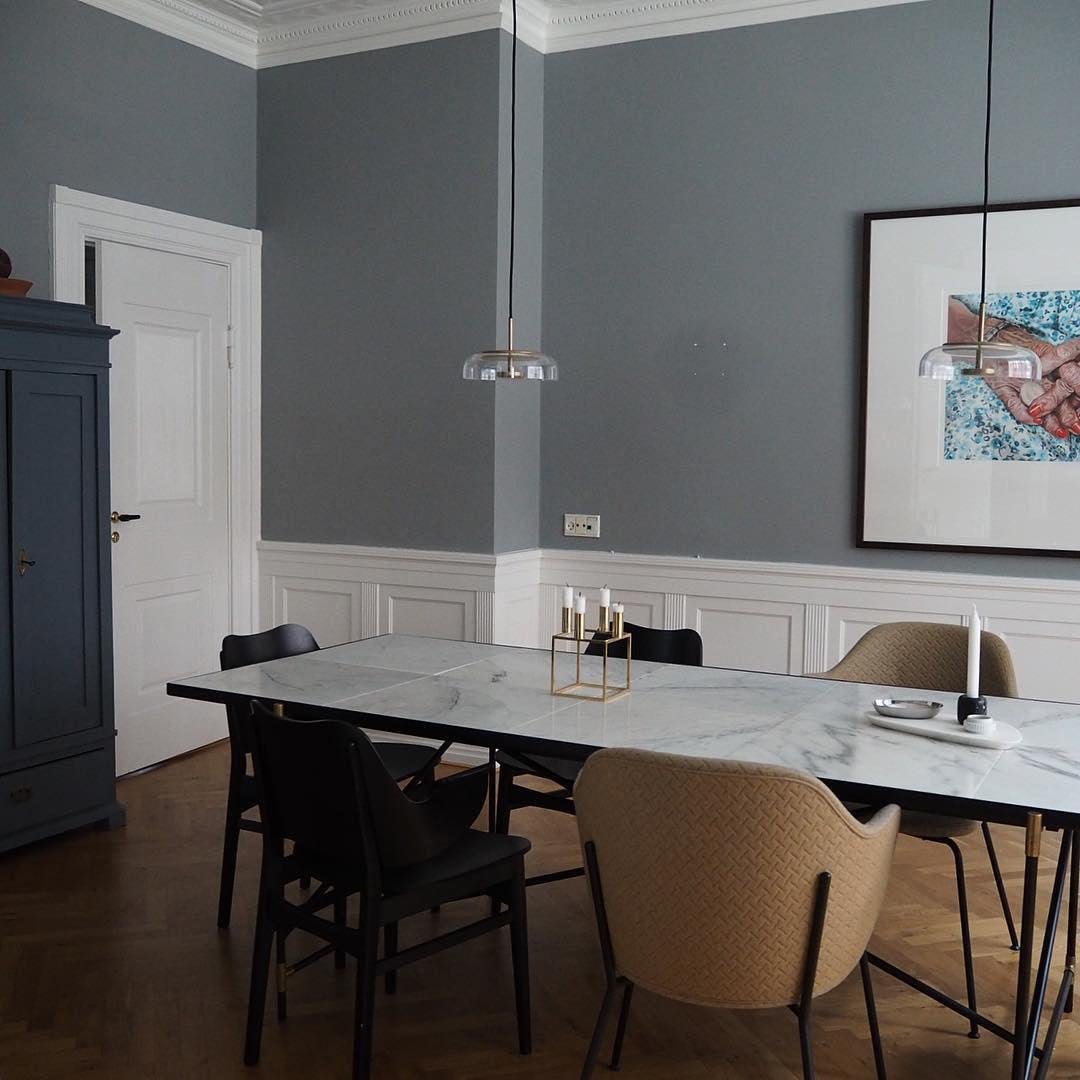 Modern Brass & Glass Pendant Light