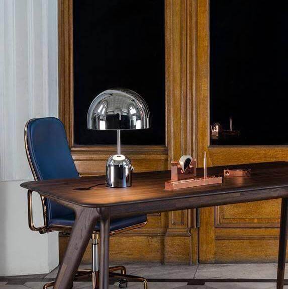 Modern Acrylic & Metal Bell Table Lamp