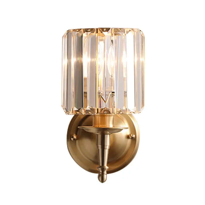 Vintage Crystal Wall Light Fixture