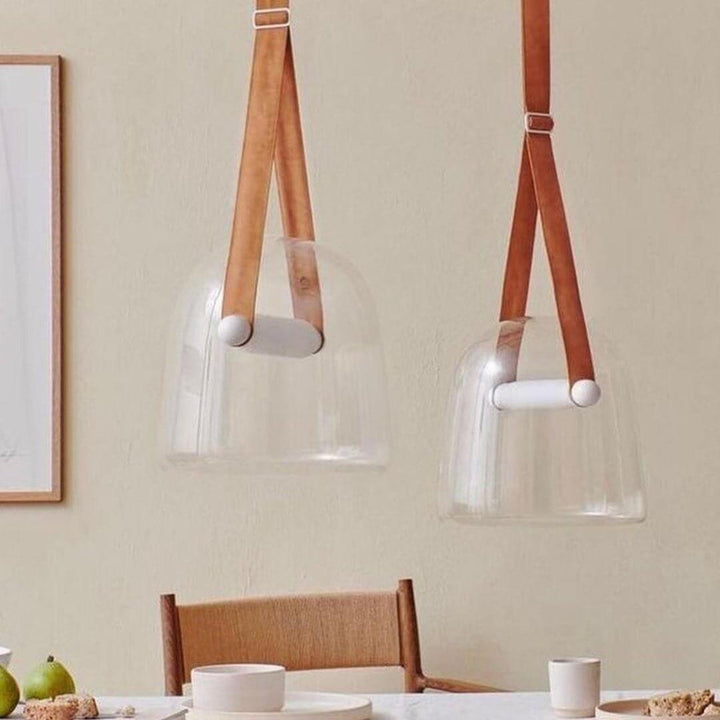 Modern Pendant Lamp with Metal Accents