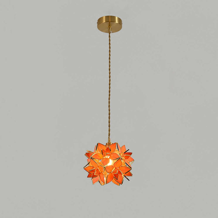 Capiz Shell Pendant Light, 20cm, Elegant Hanging Lamp