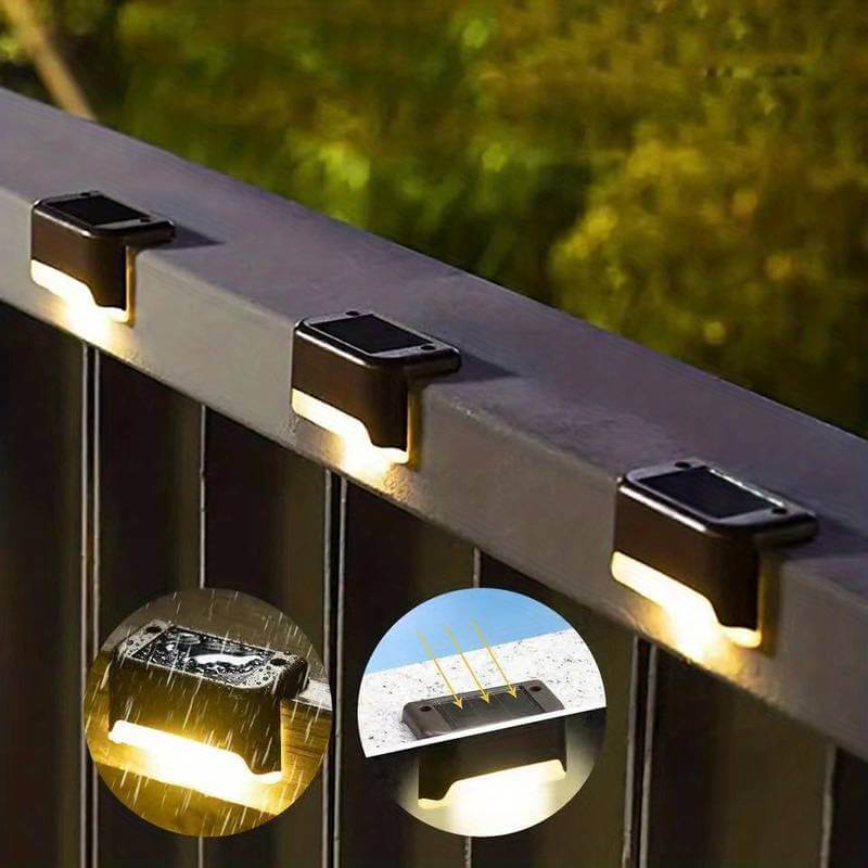 Solar LED Wall Lights Outdoor, Wireless, Auto On/Off