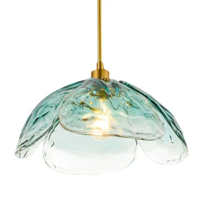 Elegant Glass Flower Petal Pendant Light