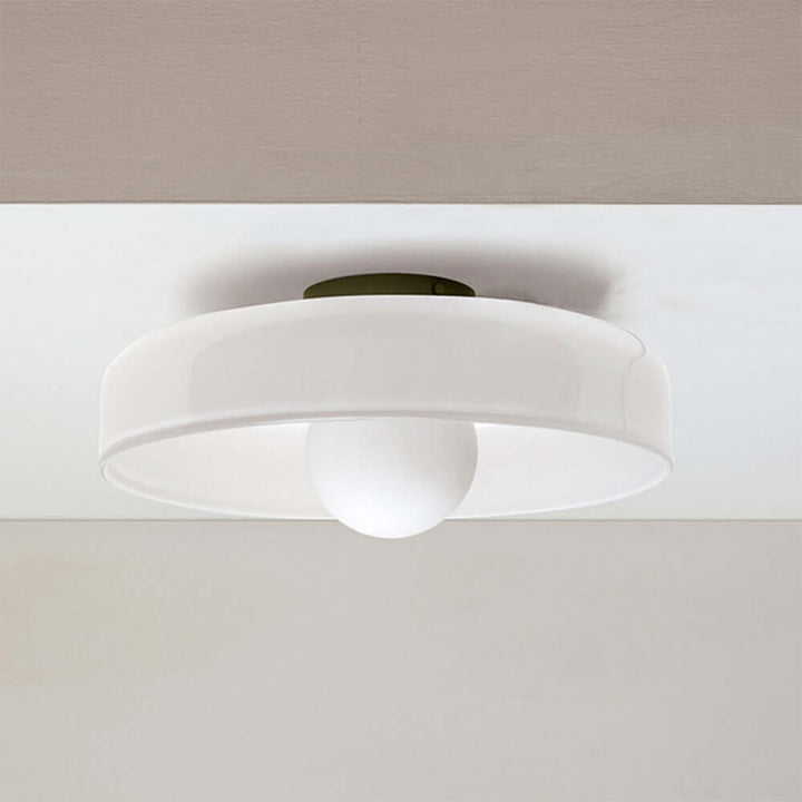 Modern Round Glass Ceiling Light Fixture