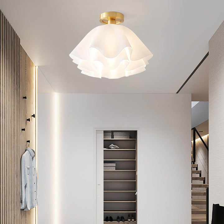Modern Copper Ceiling Light Fixture