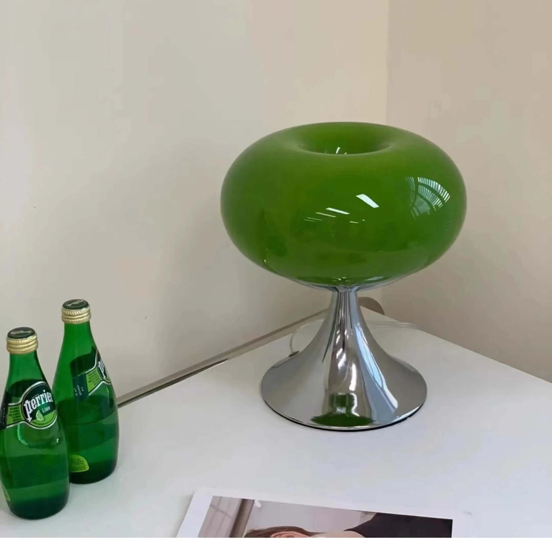 Vintage Apple Glass Table Lamp
