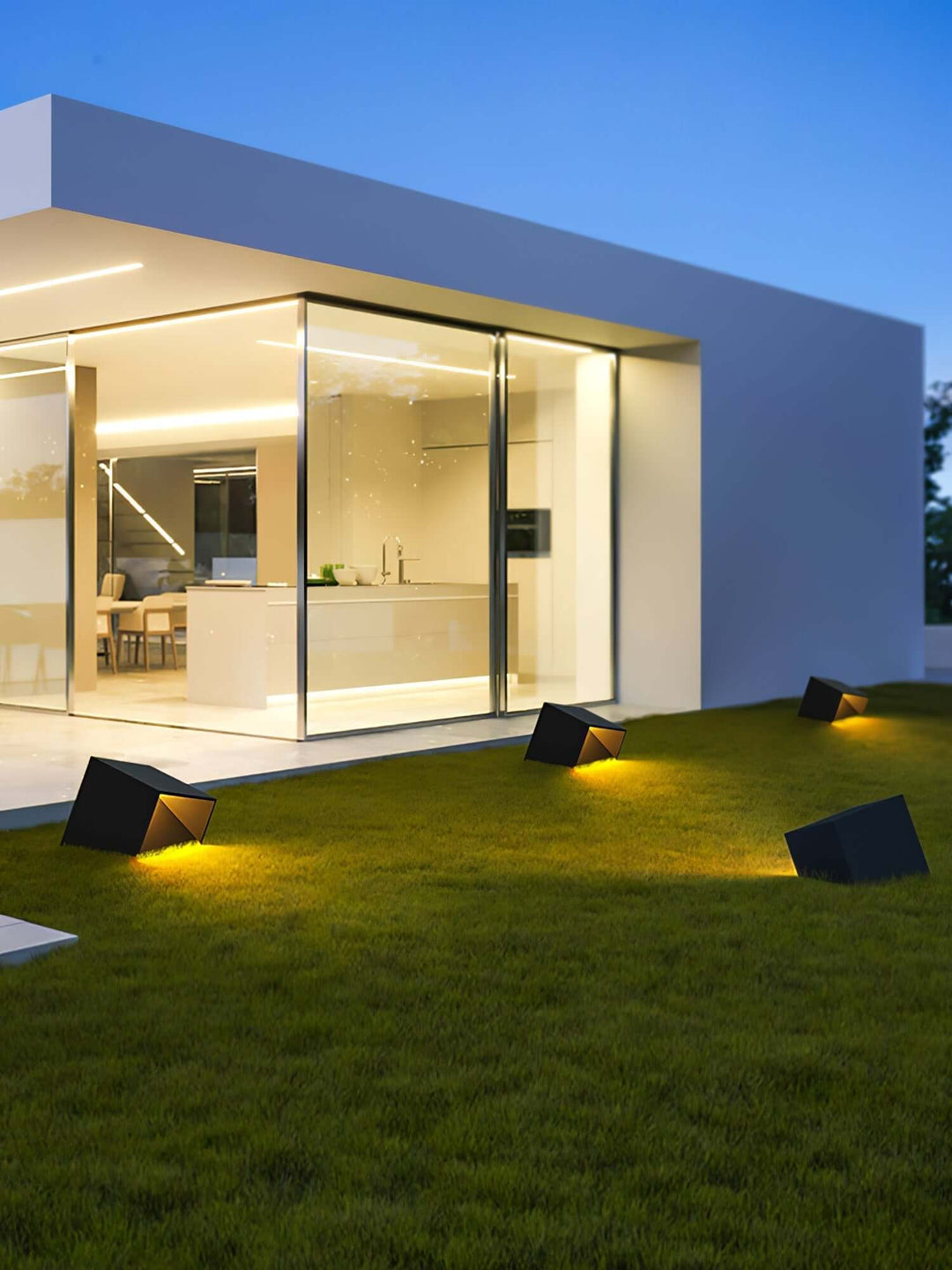Solar Cube Garden Light - Outdoor LED Lamp