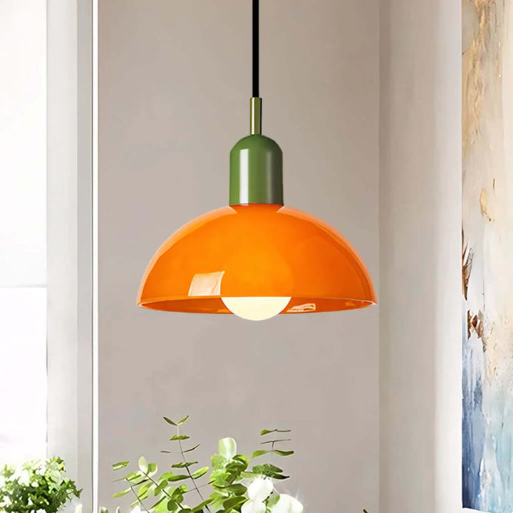 Colorful Glass Bowl Pendant Light