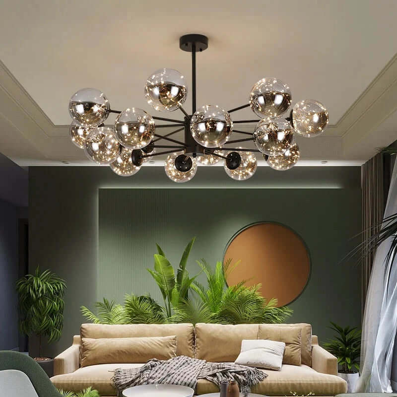 Elegant Glass Ball Chandelier