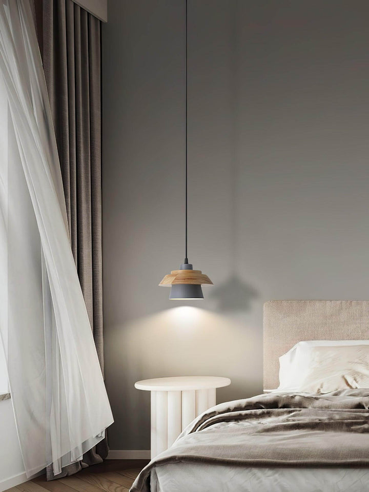 Natural Stone & Wood Pendant Lamp