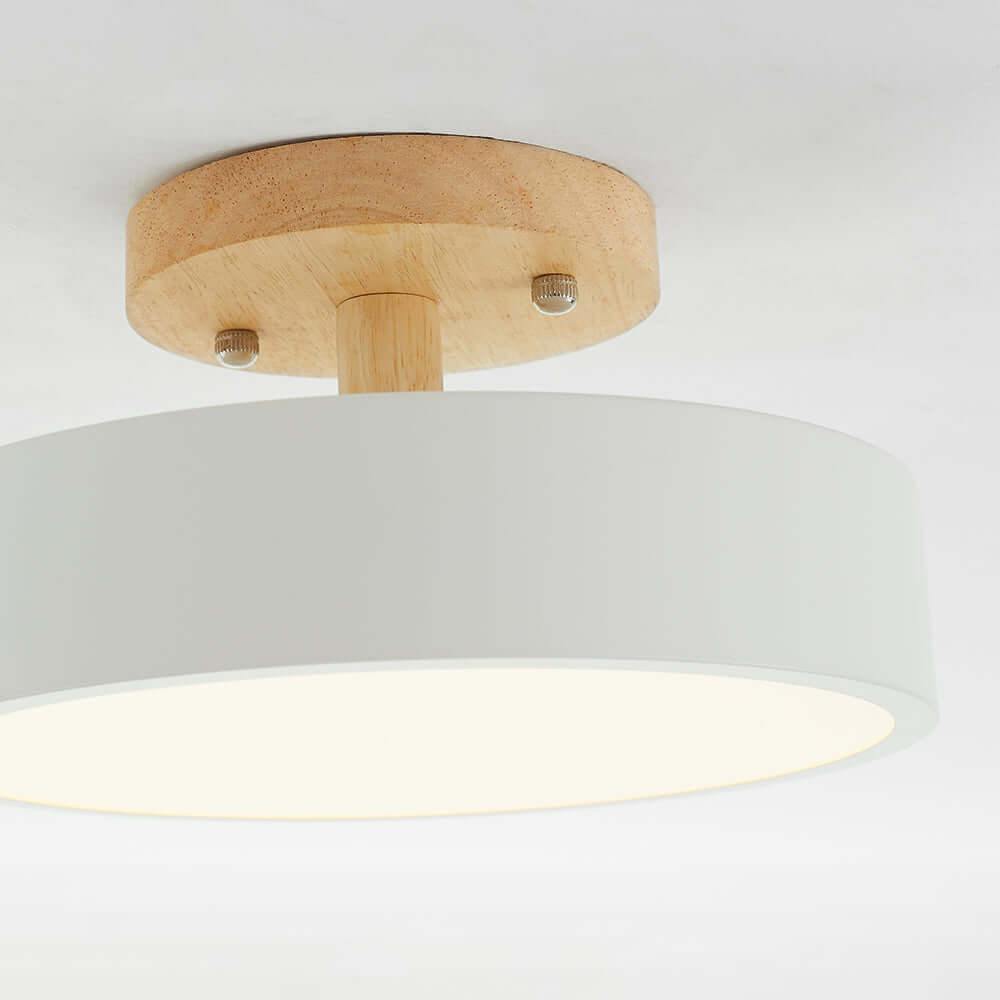 Modern Wooden LED Ceiling Light