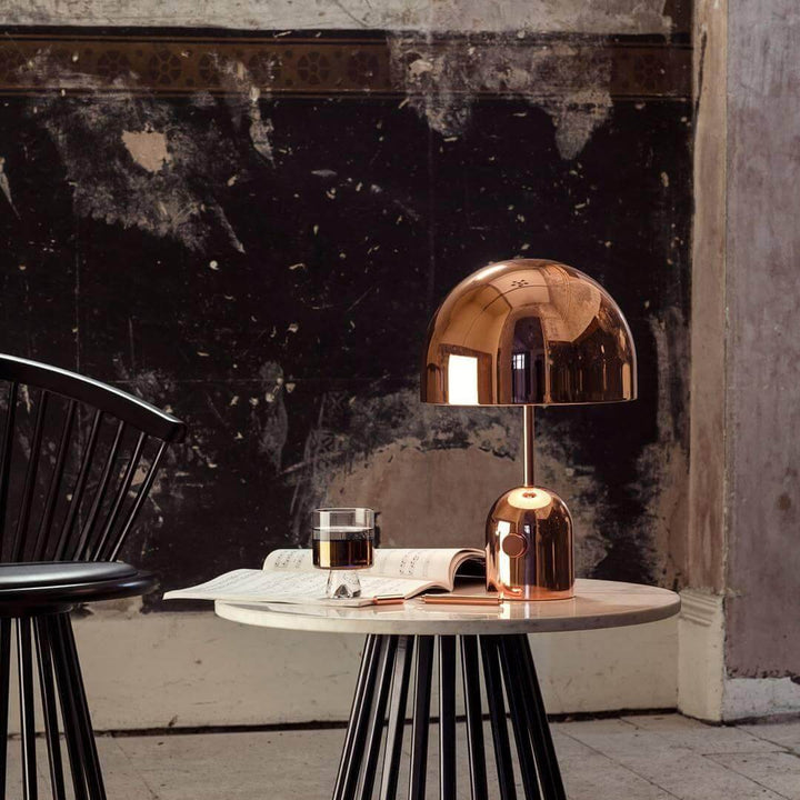 Modern Acrylic & Metal Bell Table Lamp