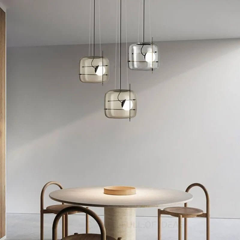 Modern Glass Pendant Light 30cm