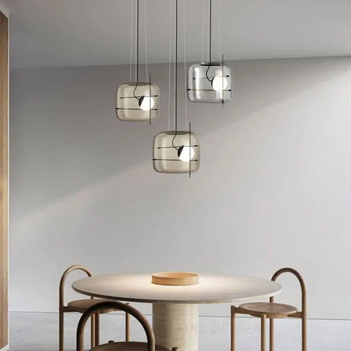 Modern Glass Pendant Light 30cm