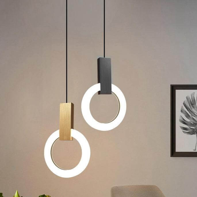 Modern Acrylic Ring LED Pendant Light