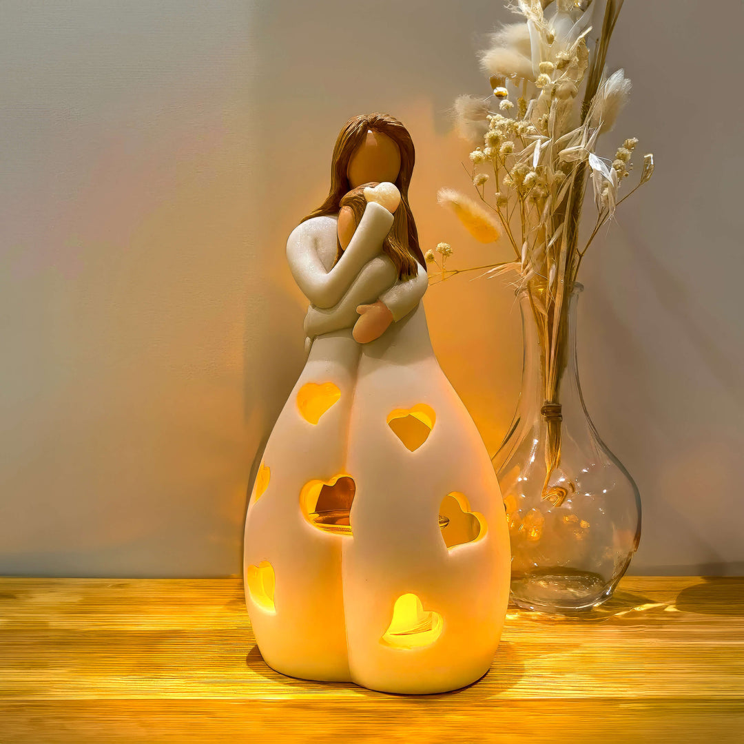 Decorative Resin Table Lamp with Warm Glow