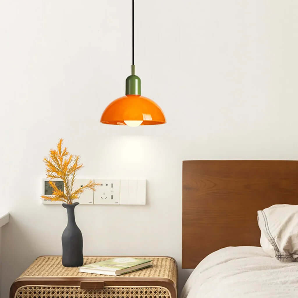 Colorful Glass Bowl Pendant Light