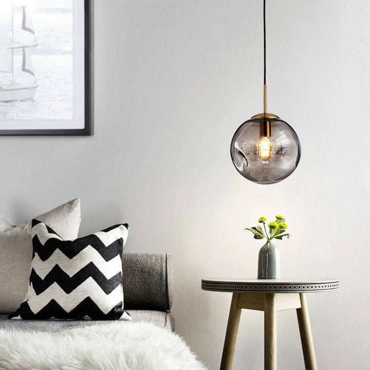 Modern Glass Sphere Pendant Light
