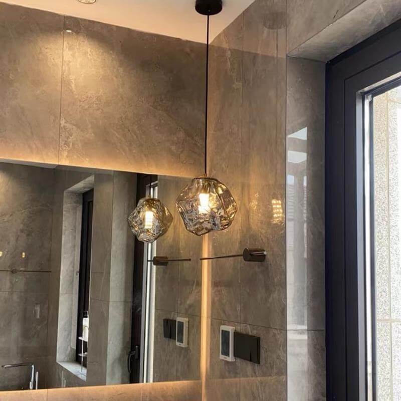 Modern Glass Pendant Light Fixture 15cm