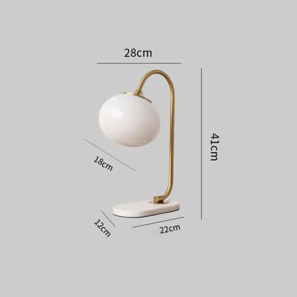 Modern Glass Globe Table Lamp