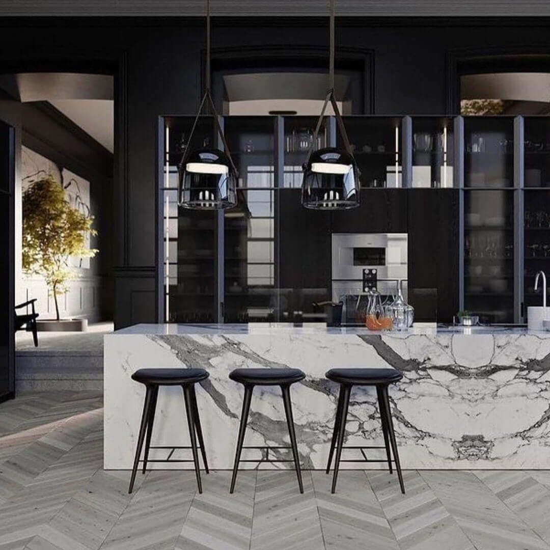 Modern Pendant Lamp with Metal Accents