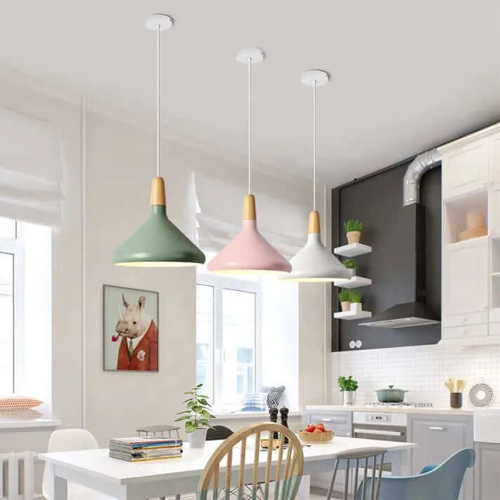 Conical Metal Pendant Lamp