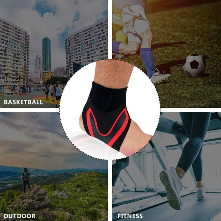 Elastic Ankle Support with Adjustable Strap – Unisex Fit