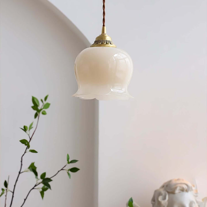 Floral Pendant Lamp, Elegant Hanging Ceiling Light Fixture