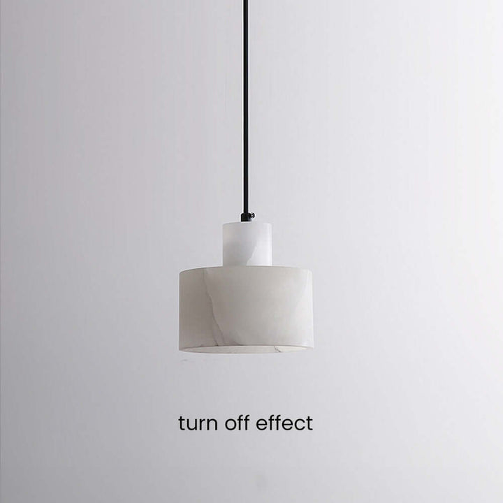 Modern White Marble Pendant Light
