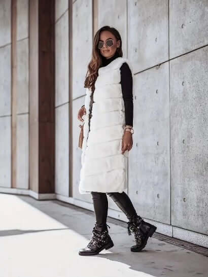 Vest - Women's Sleeveless Open Longline Gilet