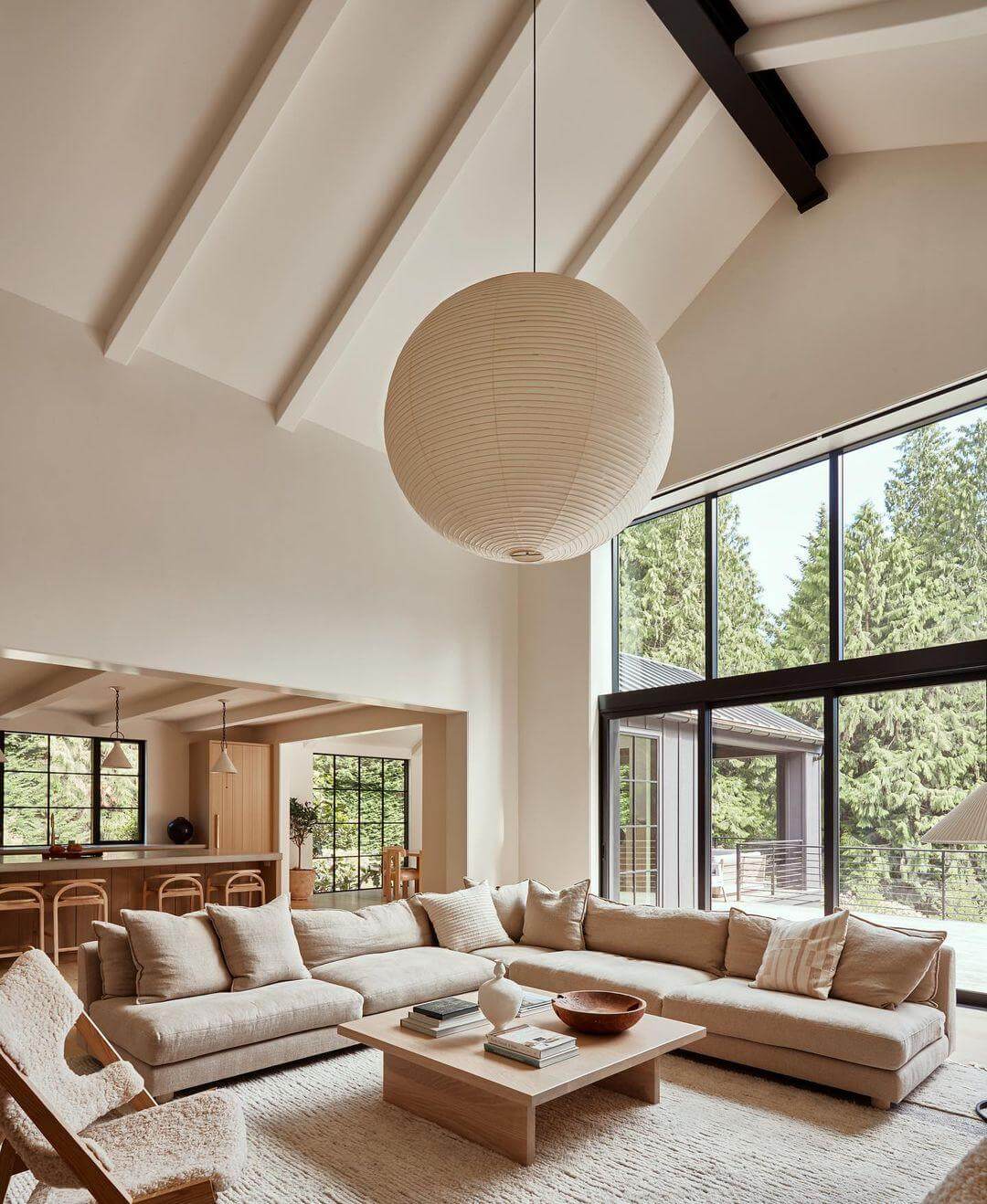 Japanese Pendant Lamp with Wire