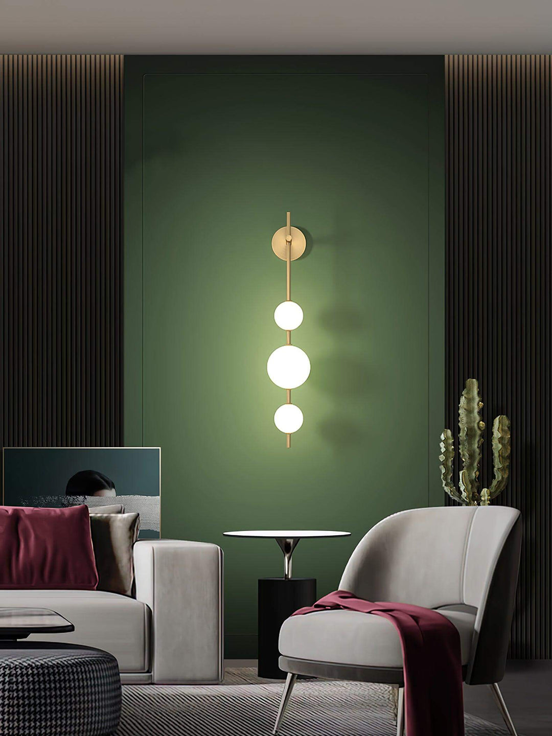 Modern Glass Globe Wall Lamp