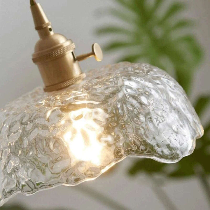 Modern Brass & Glass Pendant Light