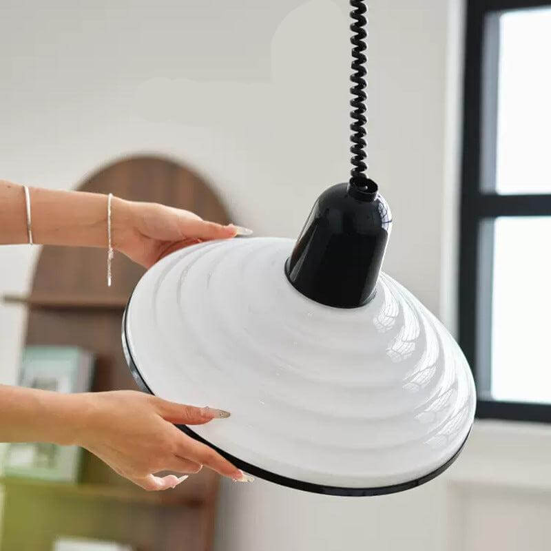 Cream Glass Pendant Lamp