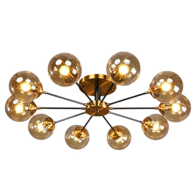 Modern Copper LED Chandelier