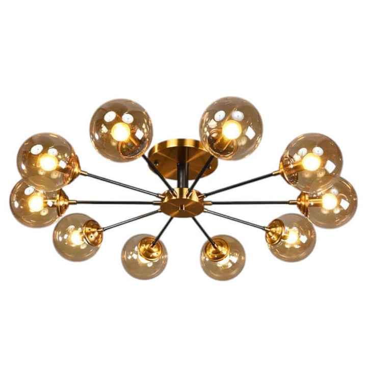 Modern Copper LED Chandelier