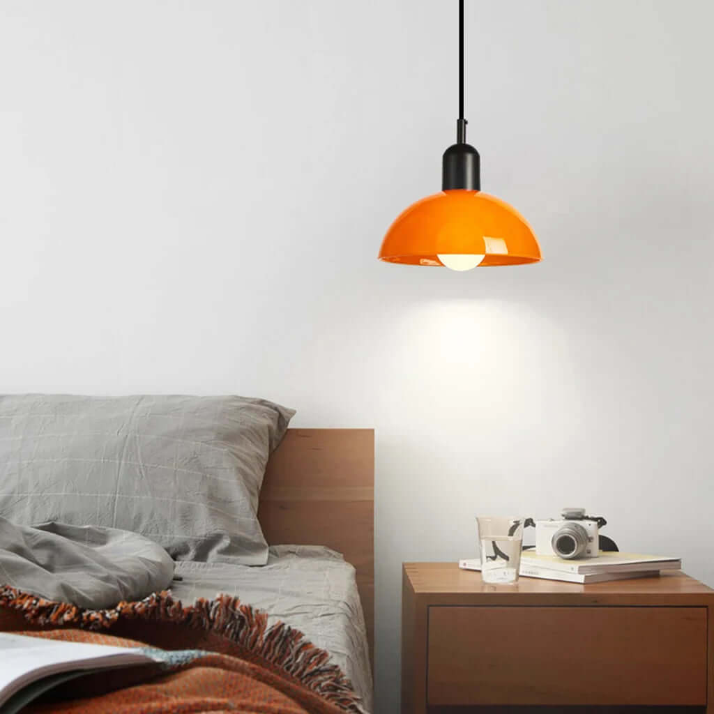 Colorful Glass Bowl Pendant Light
