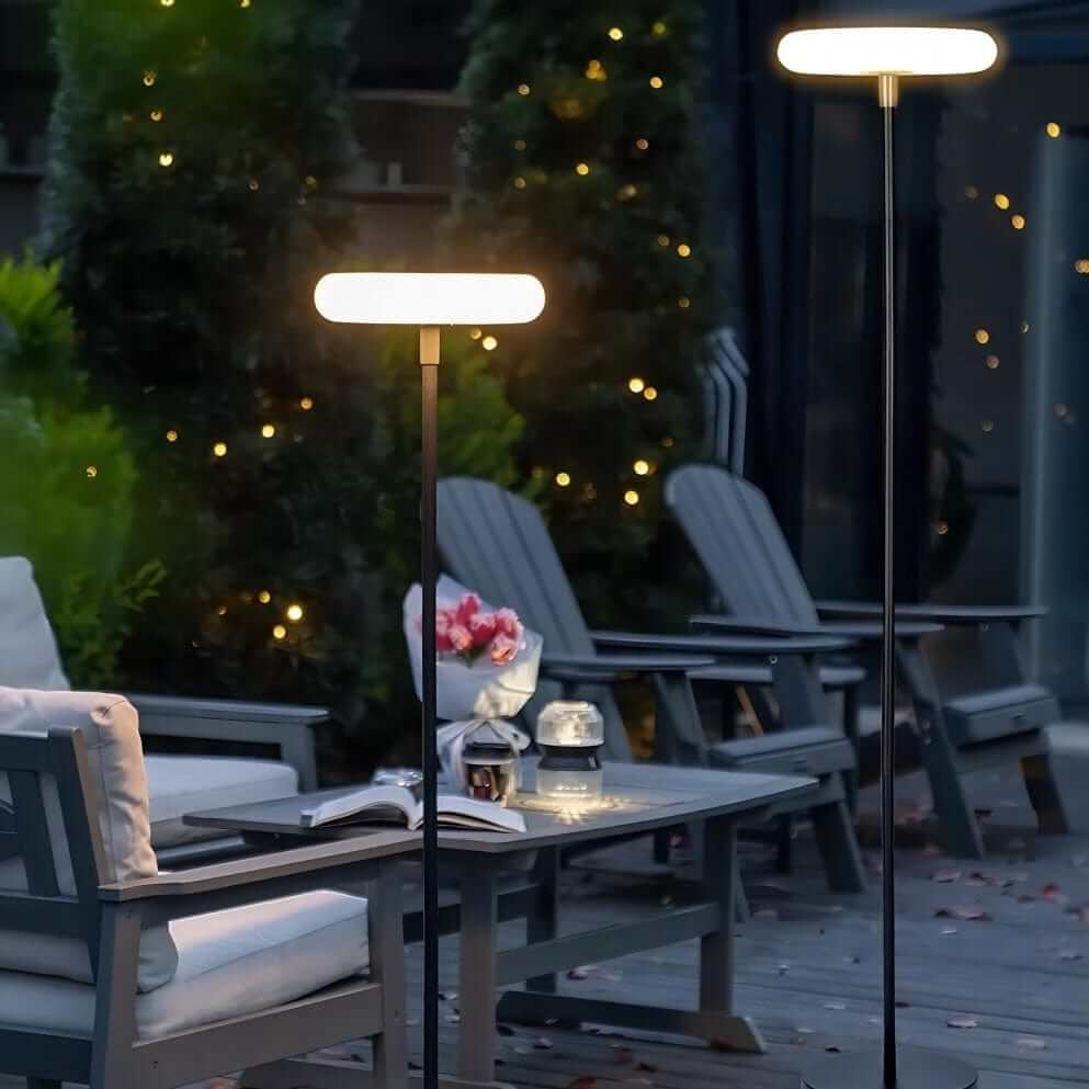 Solar Garden Lamp Outdoor, Metal & Acrylic, Dia 30cm