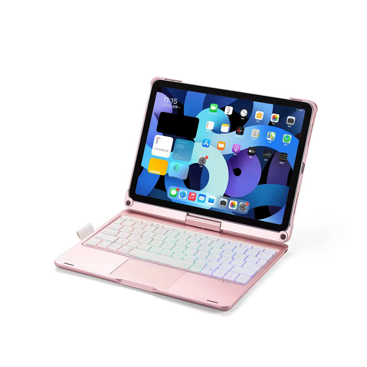 iPad Keyboard Case with Backlit Keys and Trackpad