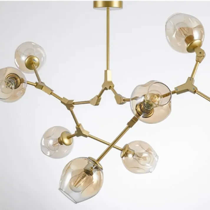 Modern Bubble Glass Sputnik Chandelier