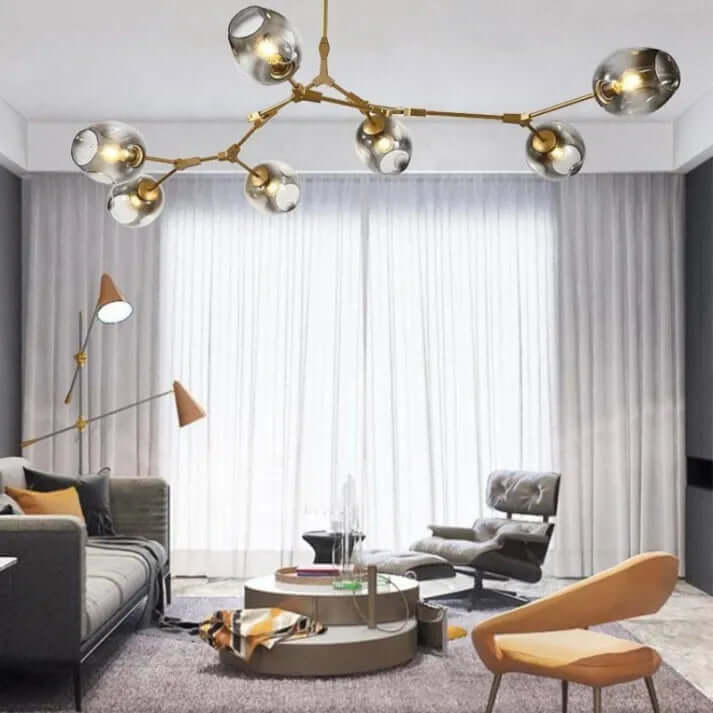 Modern Bubble Glass Sputnik Chandelier